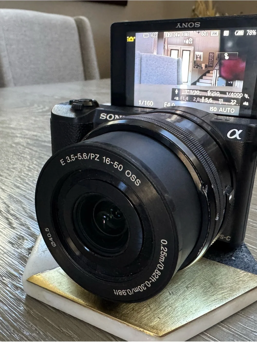 Sony Black Alpha Mirrorless Camera with 16-50mm OSS Lens